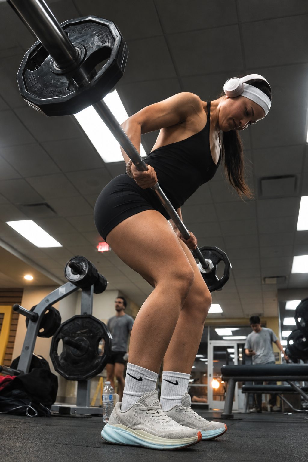 Vic lifting a loaded barbell